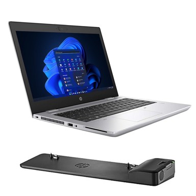 HP Laptop ProBook 640 G5 / Intel Core i5 8350U, 14.1", 1920 x 1080, 16 GB RAM, 240 GB SSD, bez operativnog sustava, srebrna (obnovljen) + Docking station